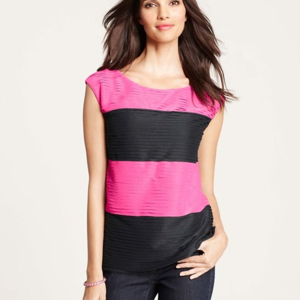 Ann Taylor color blocks tops S